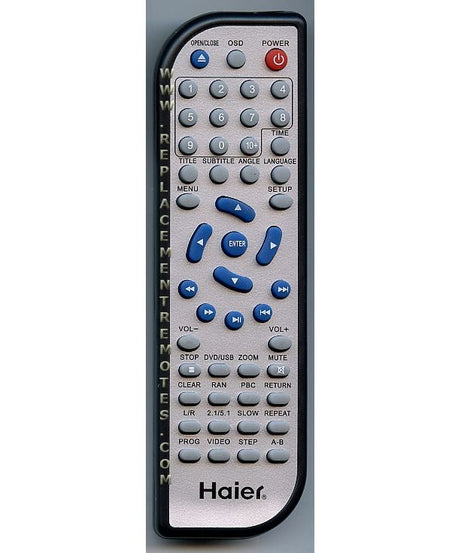 Haier TV562085 DVD Remote Control