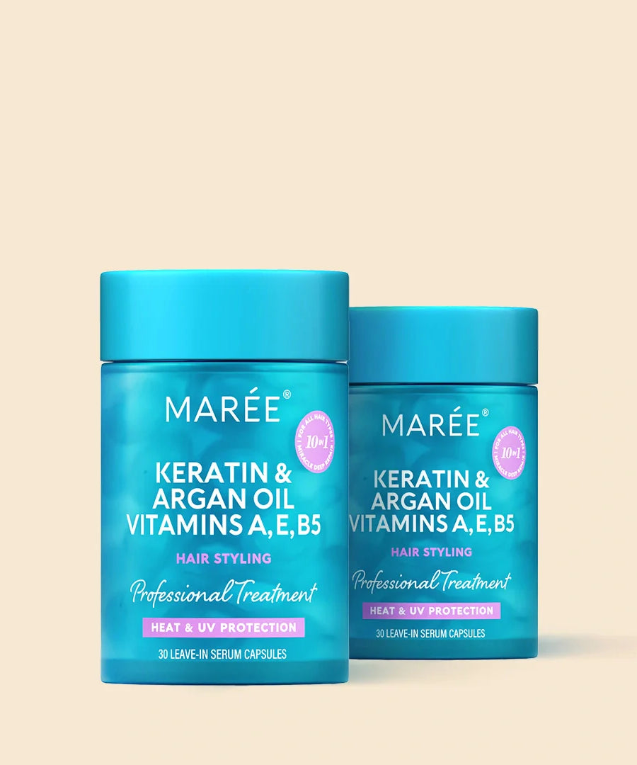 Keratin Oil Capsules for Frizz Control