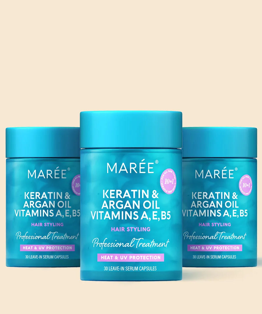 Keratin Oil Capsules for Frizz Control