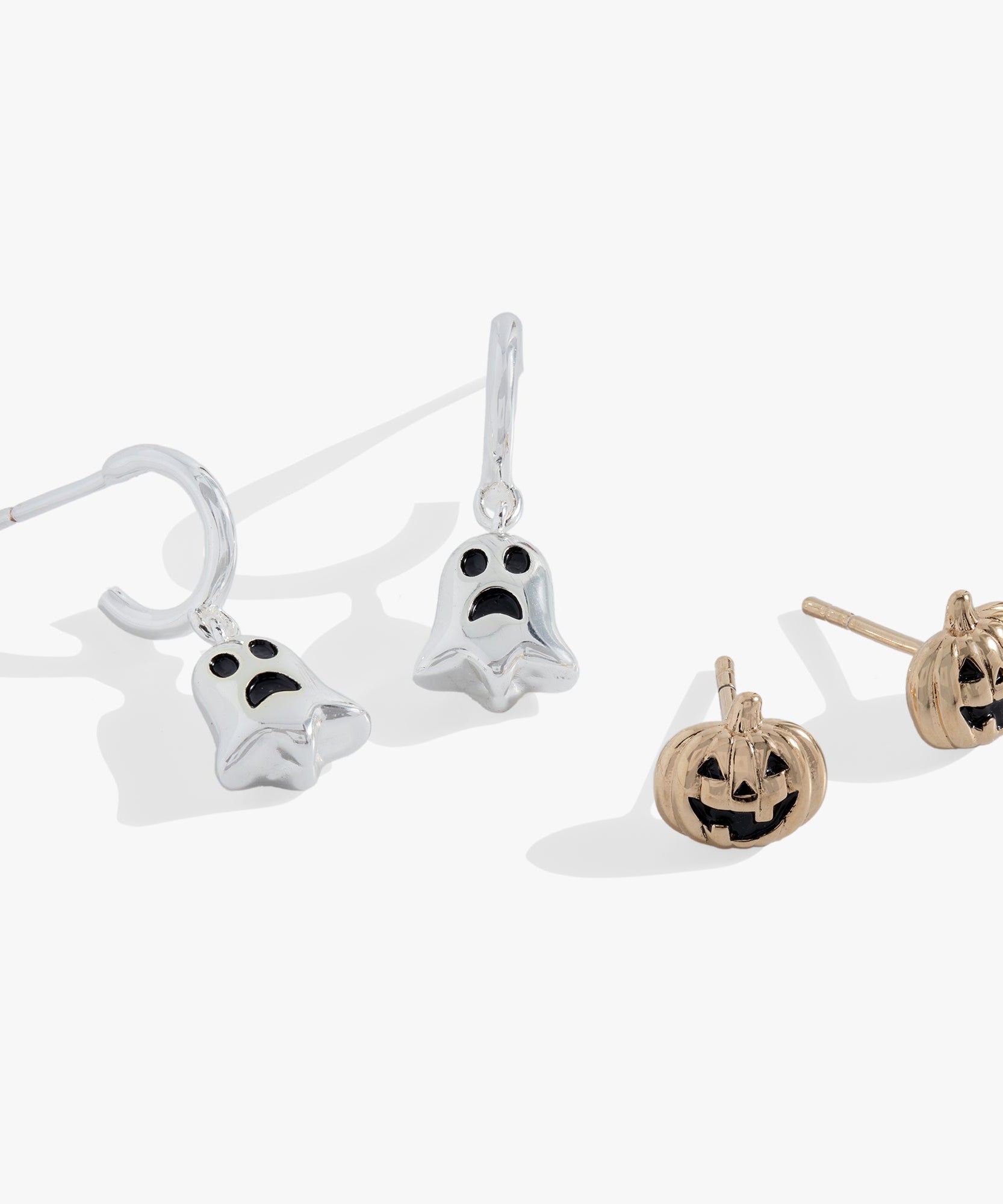 Ghost and Pumpkin Earring Set