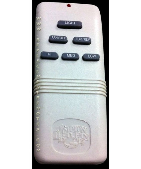 Substitute for Hampton Bay G9P2BTAUC7052T Ceiling Fan Remote Control - UC7052T [FAN28RREVKIT]