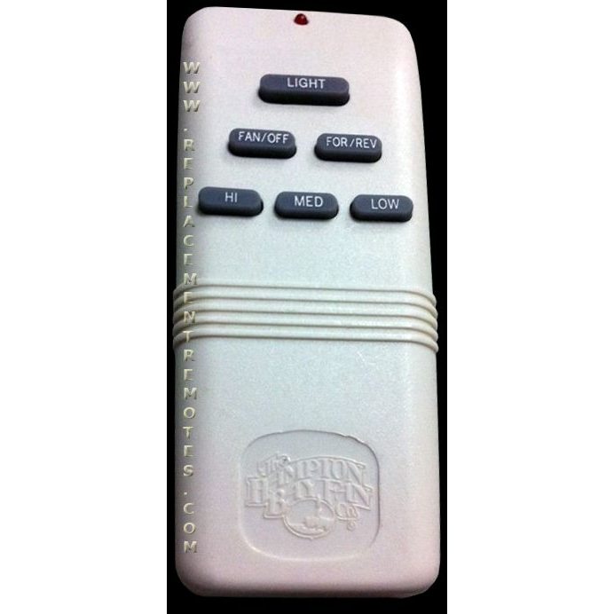 Substitute for Hampton Bay G9P2BTAUC7052T Ceiling Fan Remote Control - UC7052T [FAN28RREVKIT]