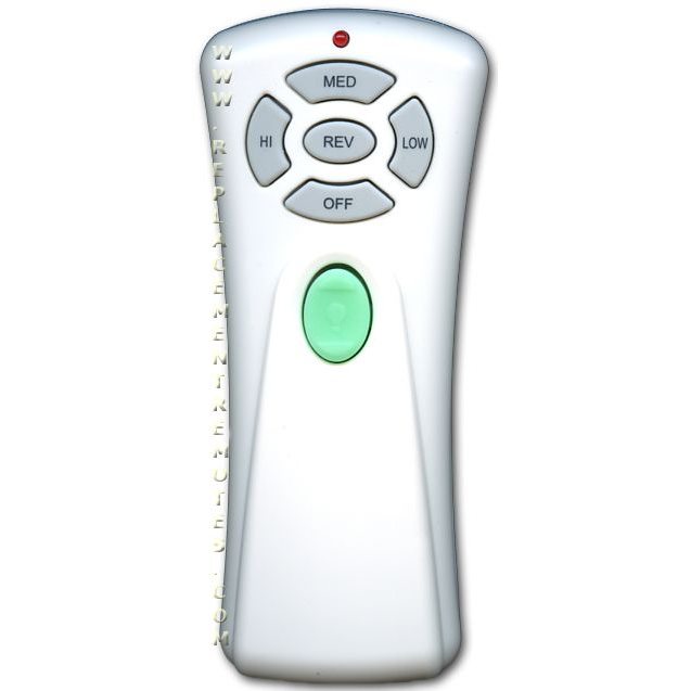 Substitute for Hampton Bay UC7080T CHQ7080T Ceiling Fan Remote Control [RR7080T]