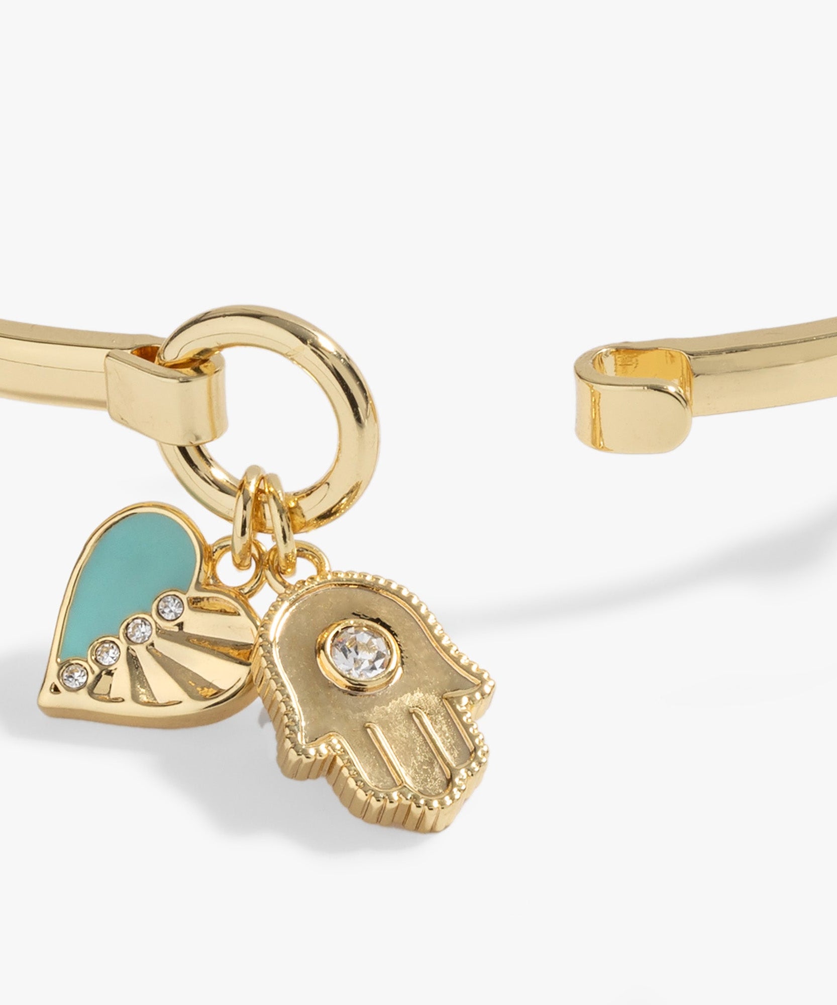 Hamsa and Heart Bracelet