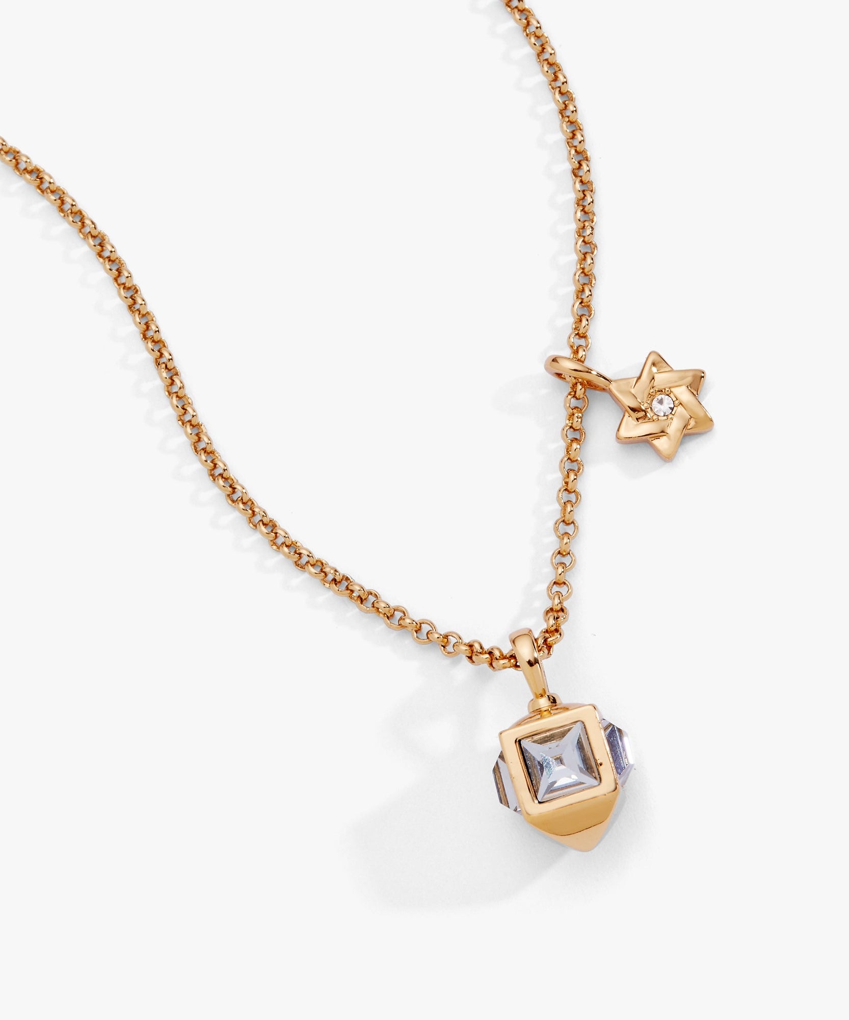 Hanukkah Star of David and Dreidel Pendant Necklace