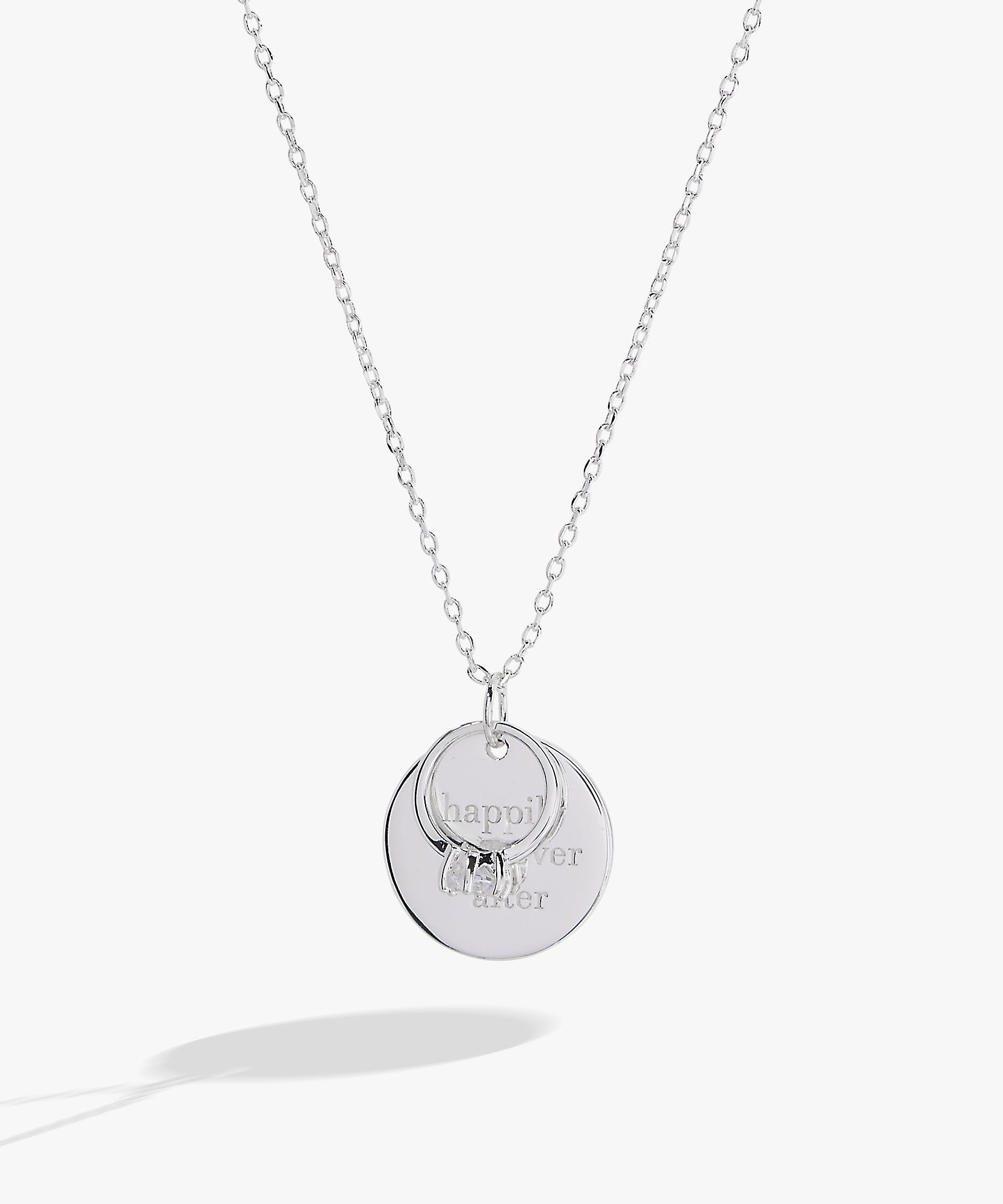 “Happily Ever After” Duo Charm Pendant Necklace