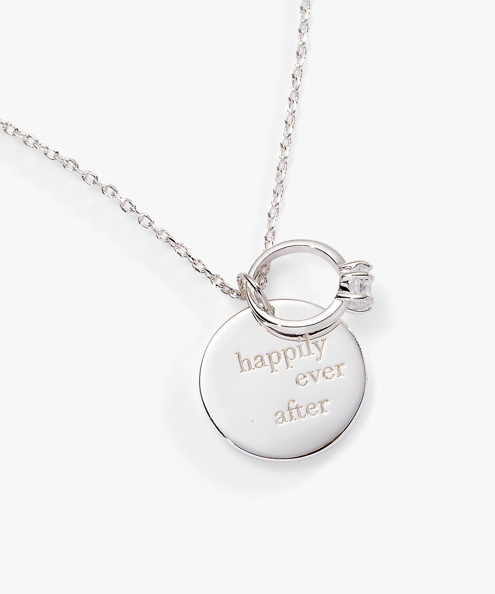 “Happily Ever After” Duo Charm Pendant Necklace