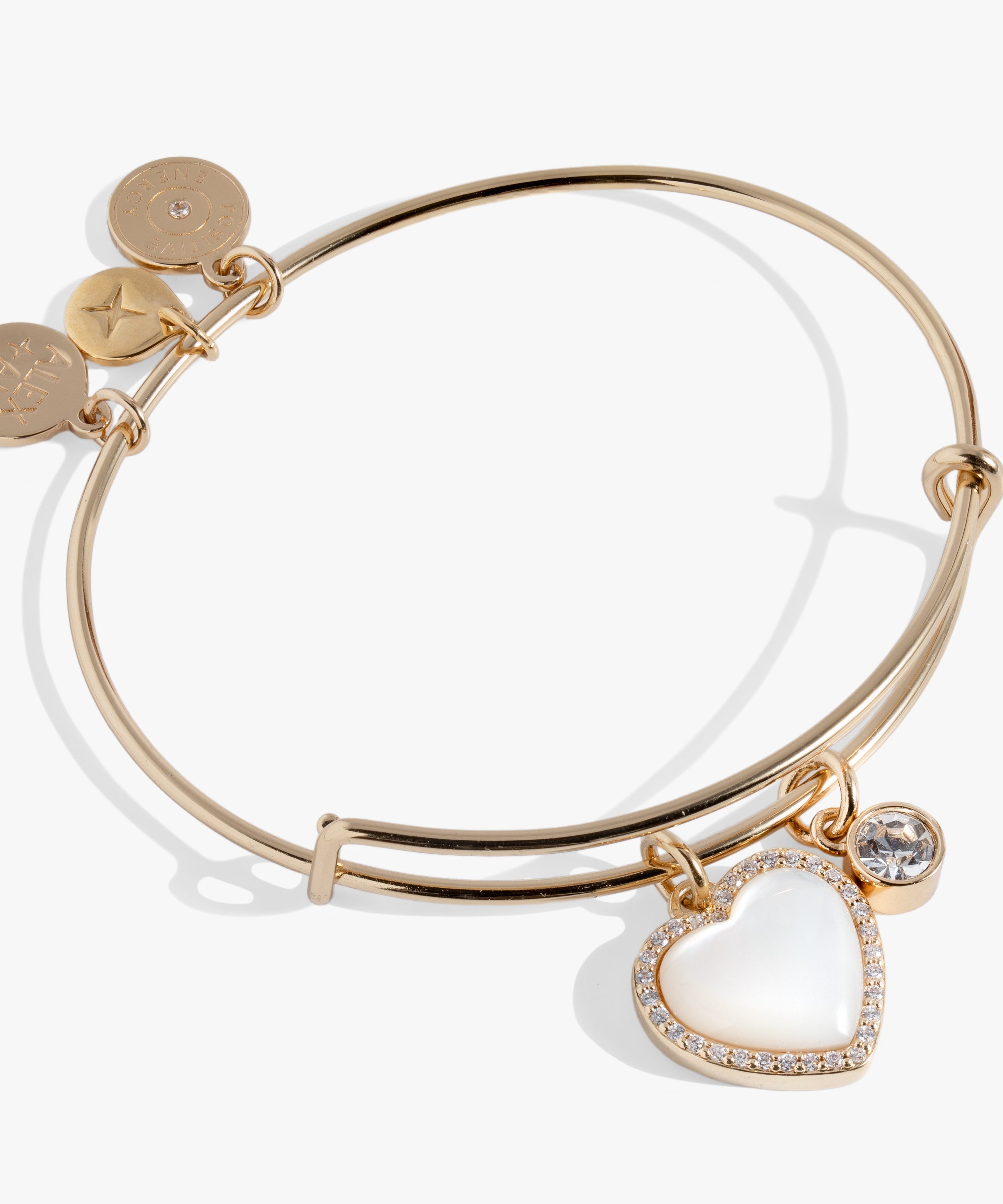 Mother of Pearl Heart Anniversary Bangle