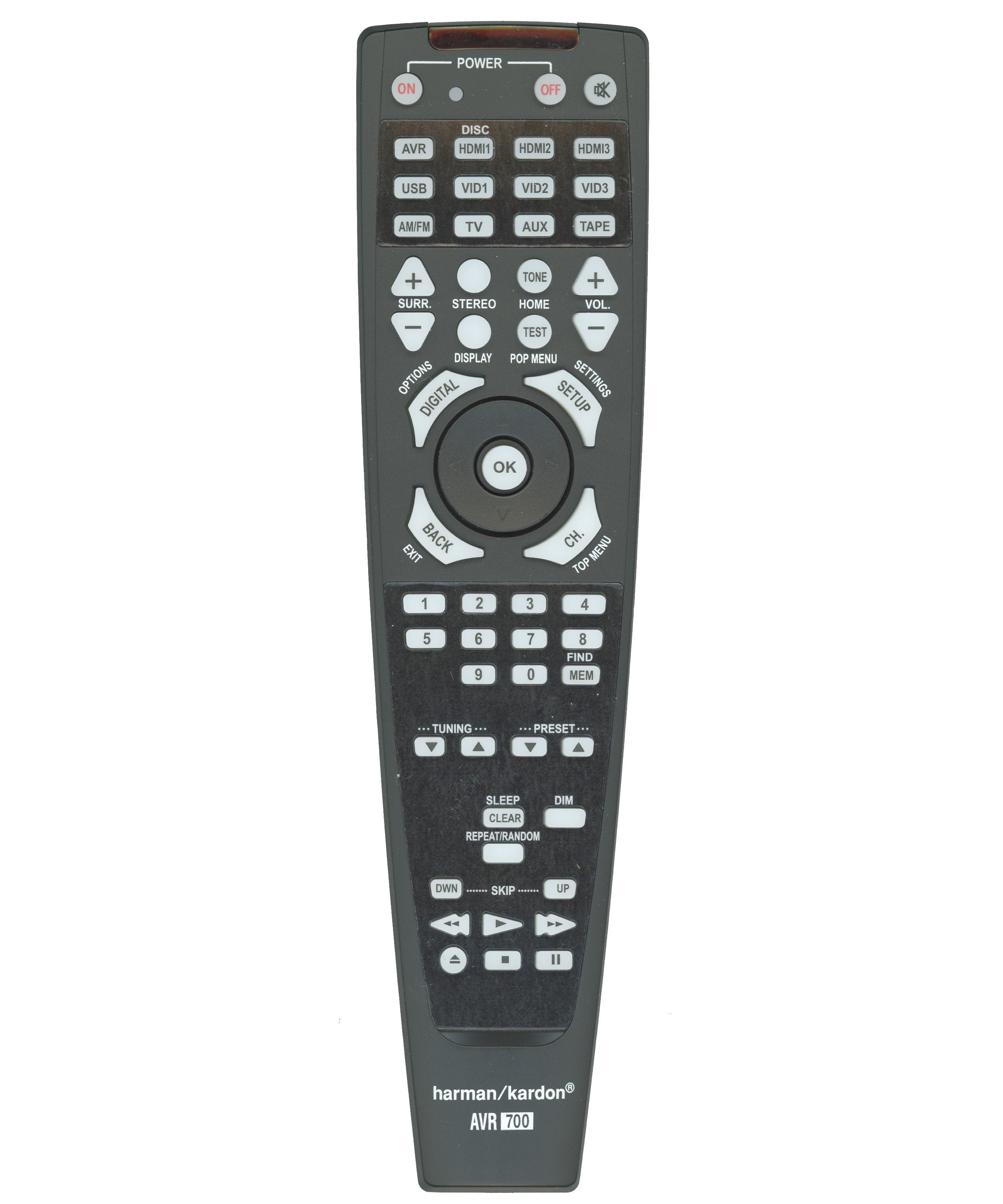 Harman-Kardon AVR700 Receiver Remote Control for AVR70, AVR70C