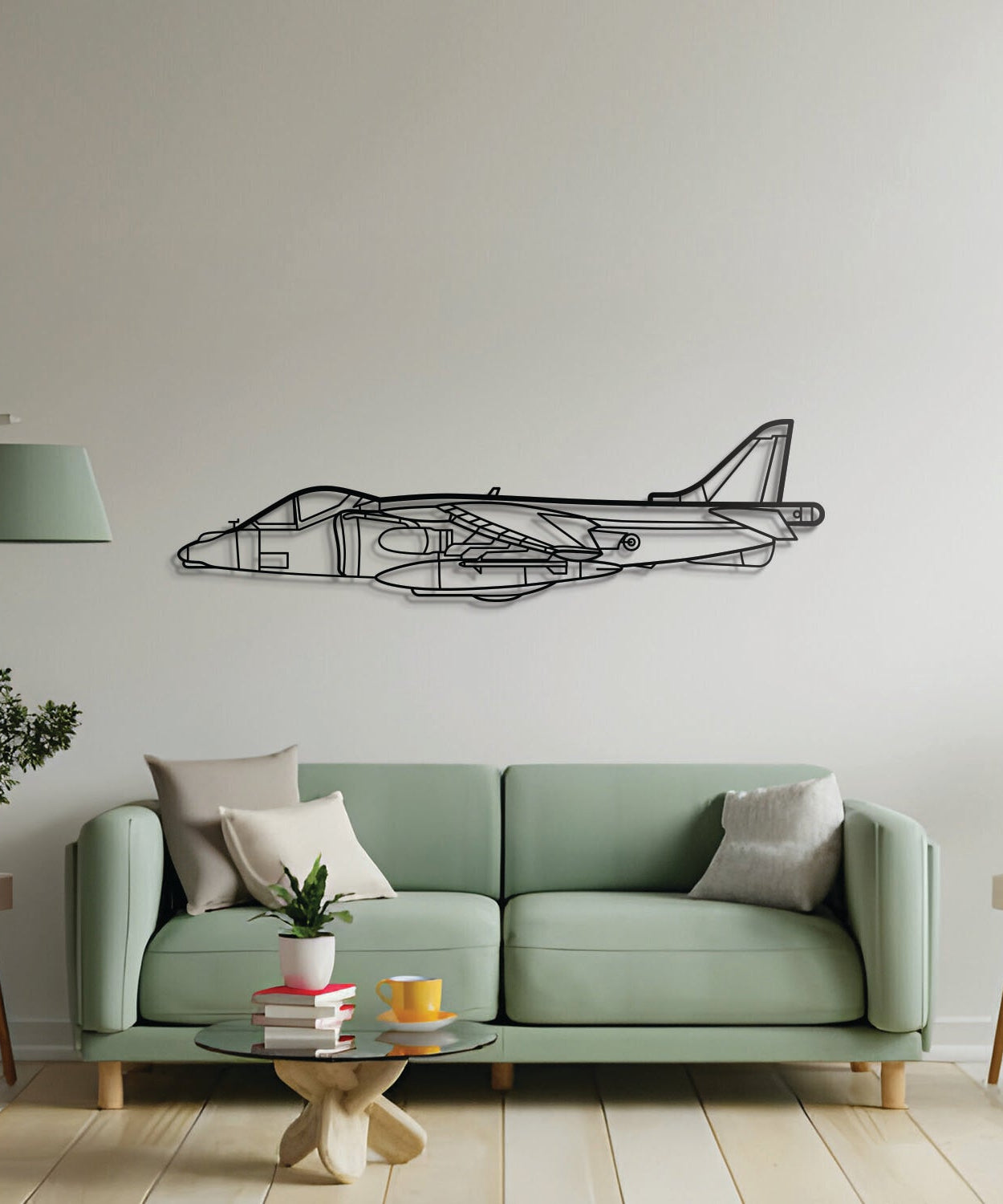 Harrier GR7 Metall Flugzeug Wandkunst - NCP0095