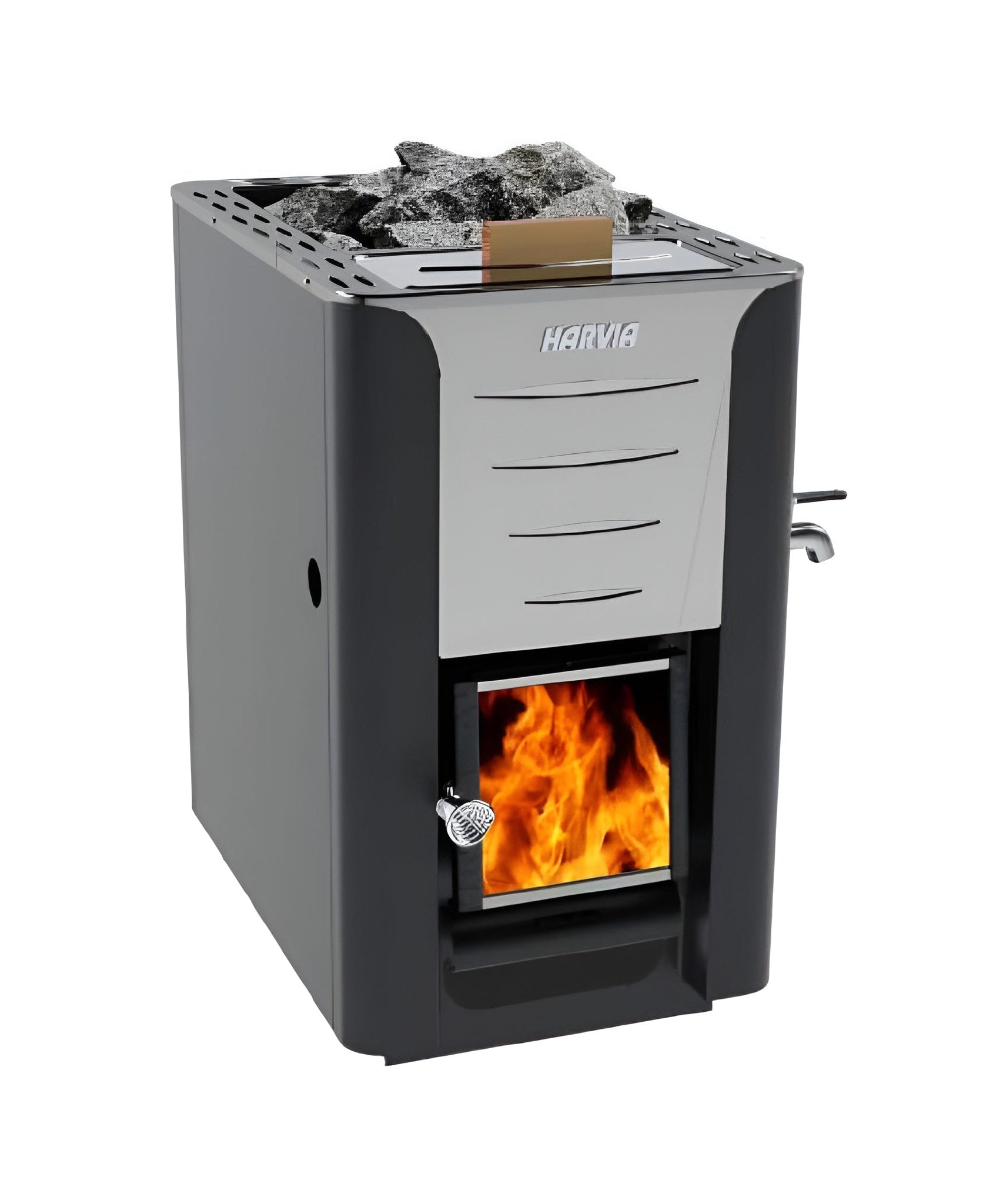 Harvia 20 ES Pro Wood Sauna Stove With Water Tank & Stauna Stones, 24.1KW [WK200ES] (SAK48251)