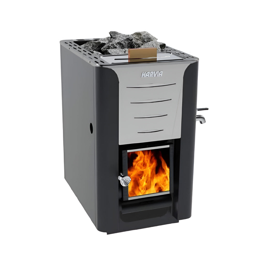 Harvia 20 ES Pro Wood Sauna Stove With Water Tank & Stauna Stones, 24.1KW [WK200ES] (SAK48251)