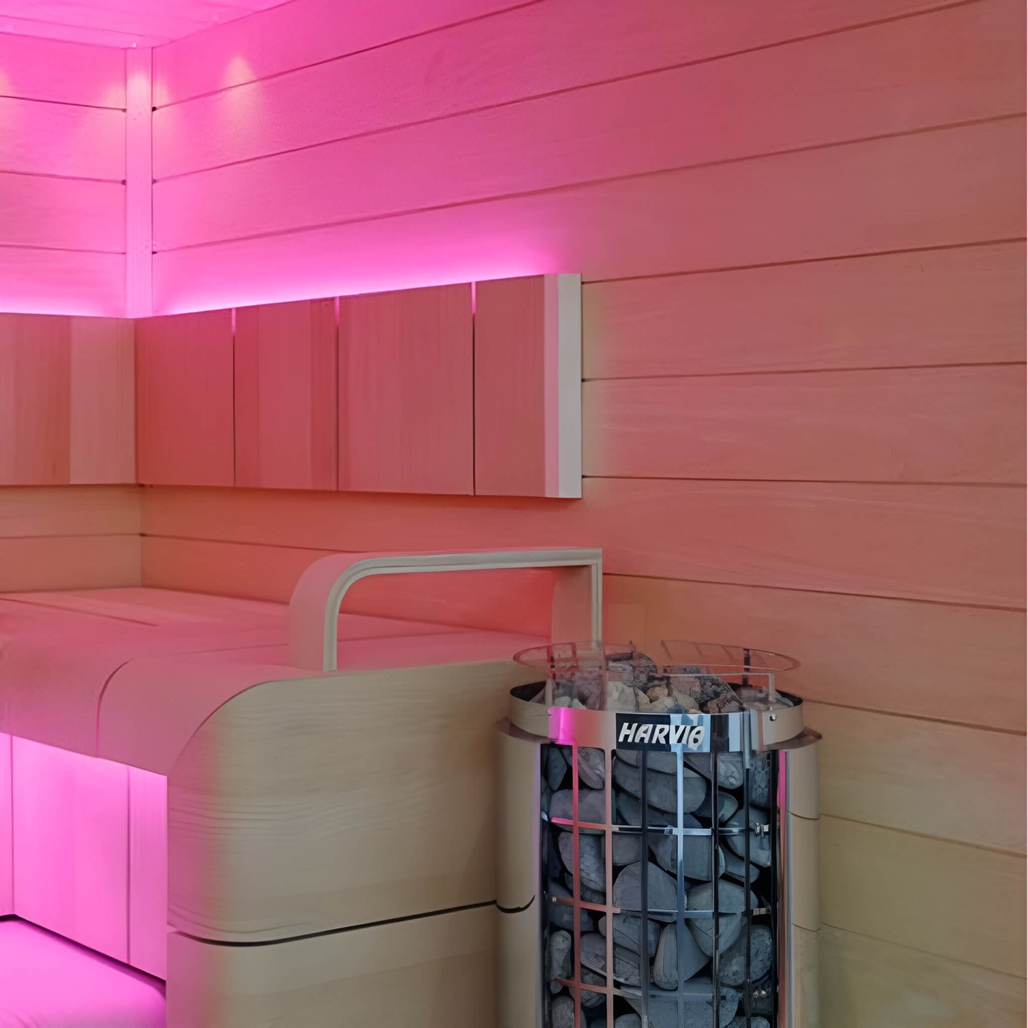 Harvia Cilindro Modern Steel Pillar Style Sauna Heater W/ Sauna Stones [PC60/80/90] (SAK84937)