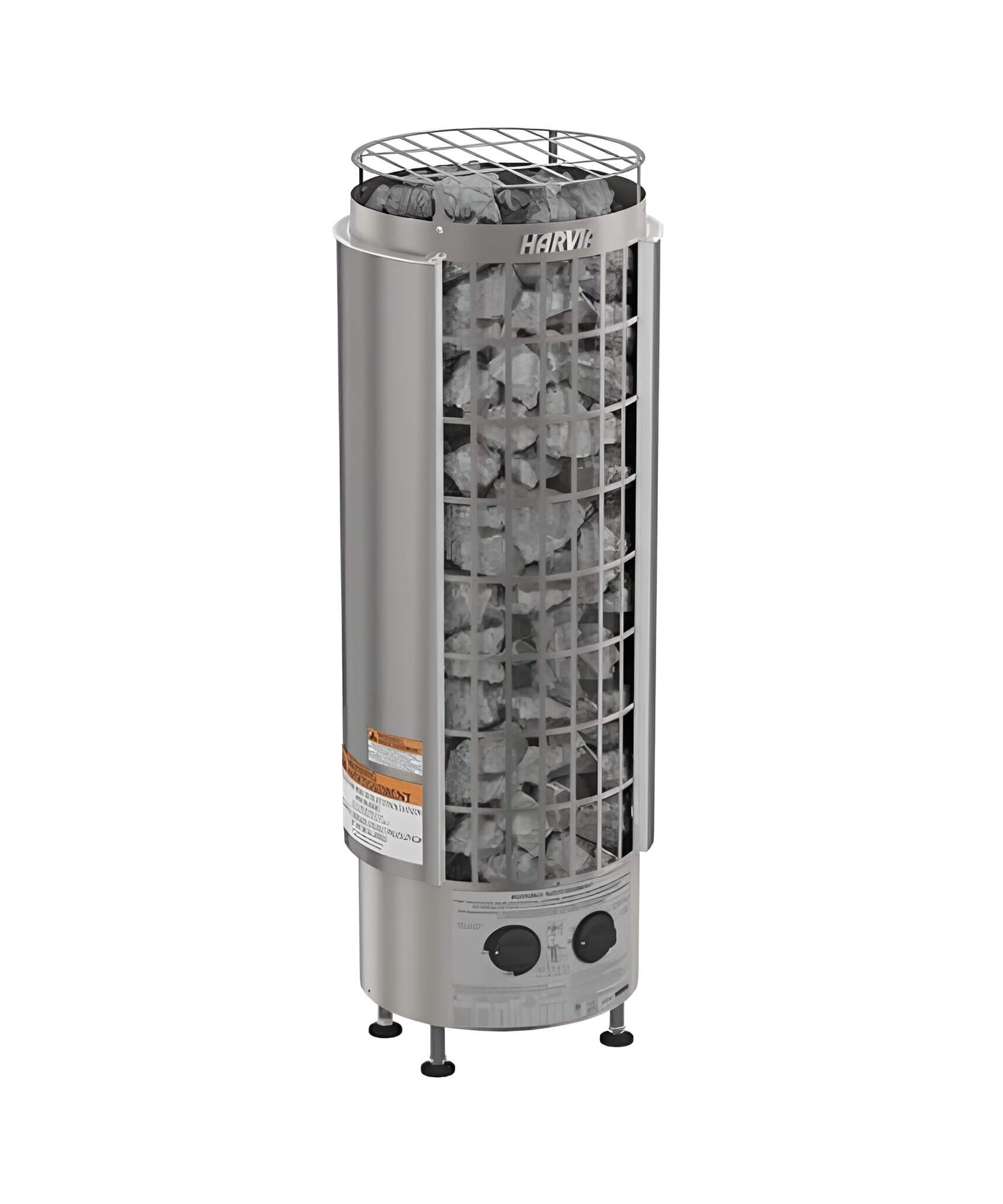 Harvia Cilindro Modern Steel Pillar Style Sauna Heater W/ Sauna Stones [PC60/80/90] (SAK84937)
