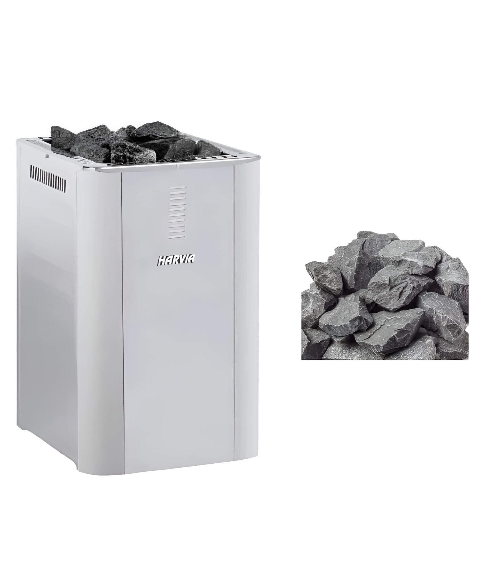 Harvia Duo Series Stainless Steel Wood Sauna Stove With Sauna Stones [WK200SLUX/WK360SLUX] (SAK68420)
