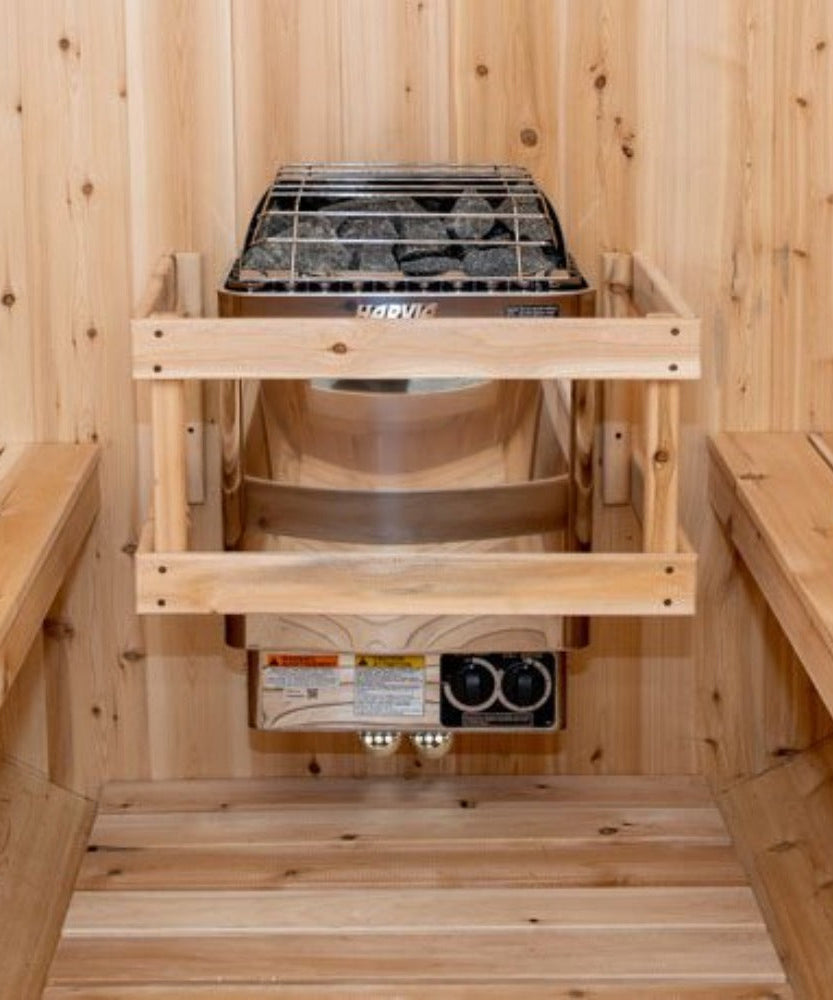 Harvia KIPB Wet Dry Electric Sauna Heater Stove With Built-In Controls & Sauna Stones (SAK47351)