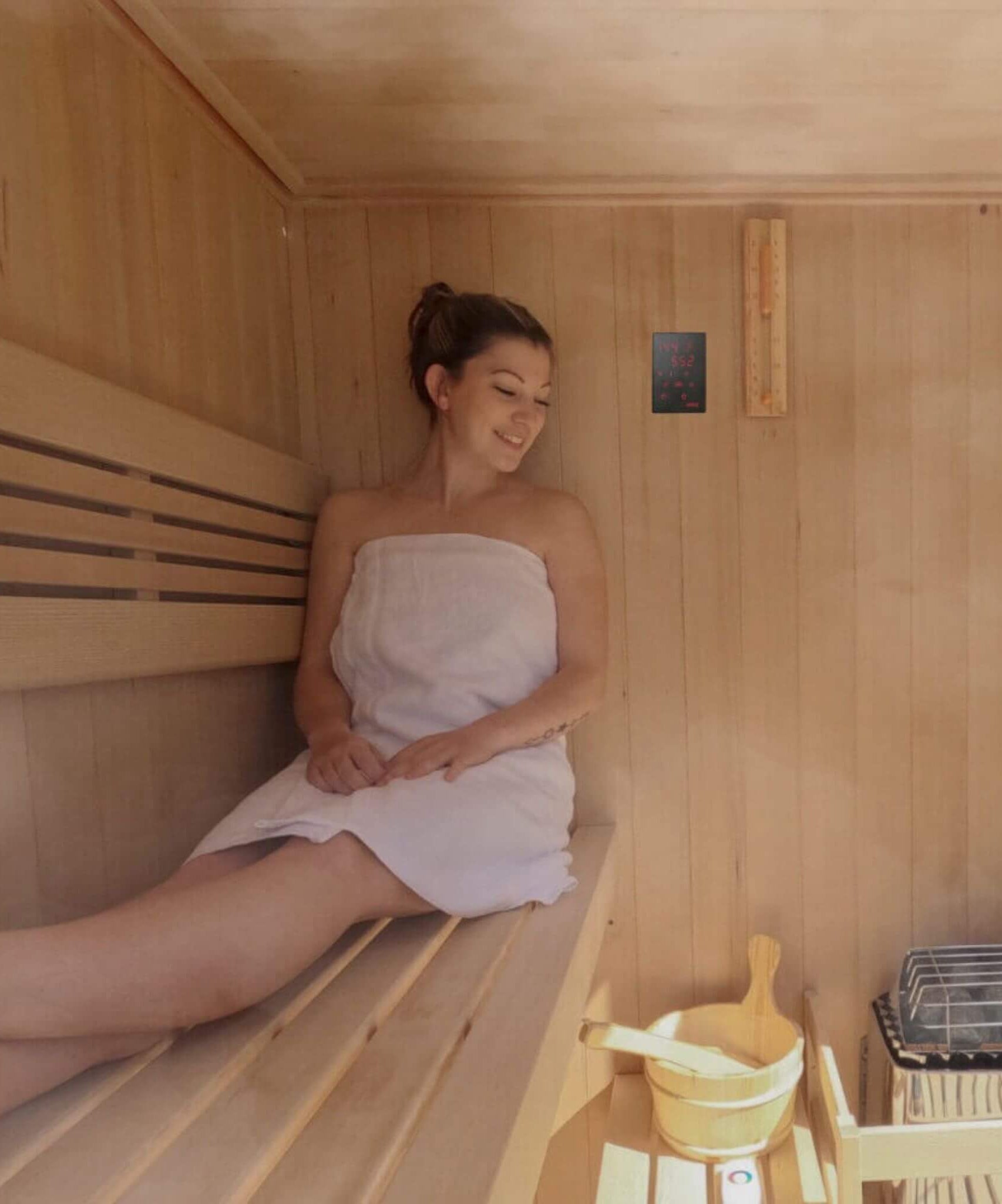 Harvia KIP UL Certified Electric Sauna Heater With Xenio CX170 Digital Control, WiFi Remote Control & Sauna Stones (SAK74563)