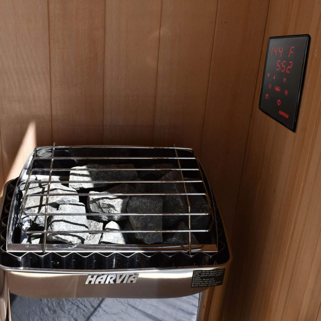 Harvia KIP80W 8KW UL Certified Electric Sauna Heater With Xenio CX170 Digital WIFI Control & Sauna Stones [JH80W2401] (SAK14630)