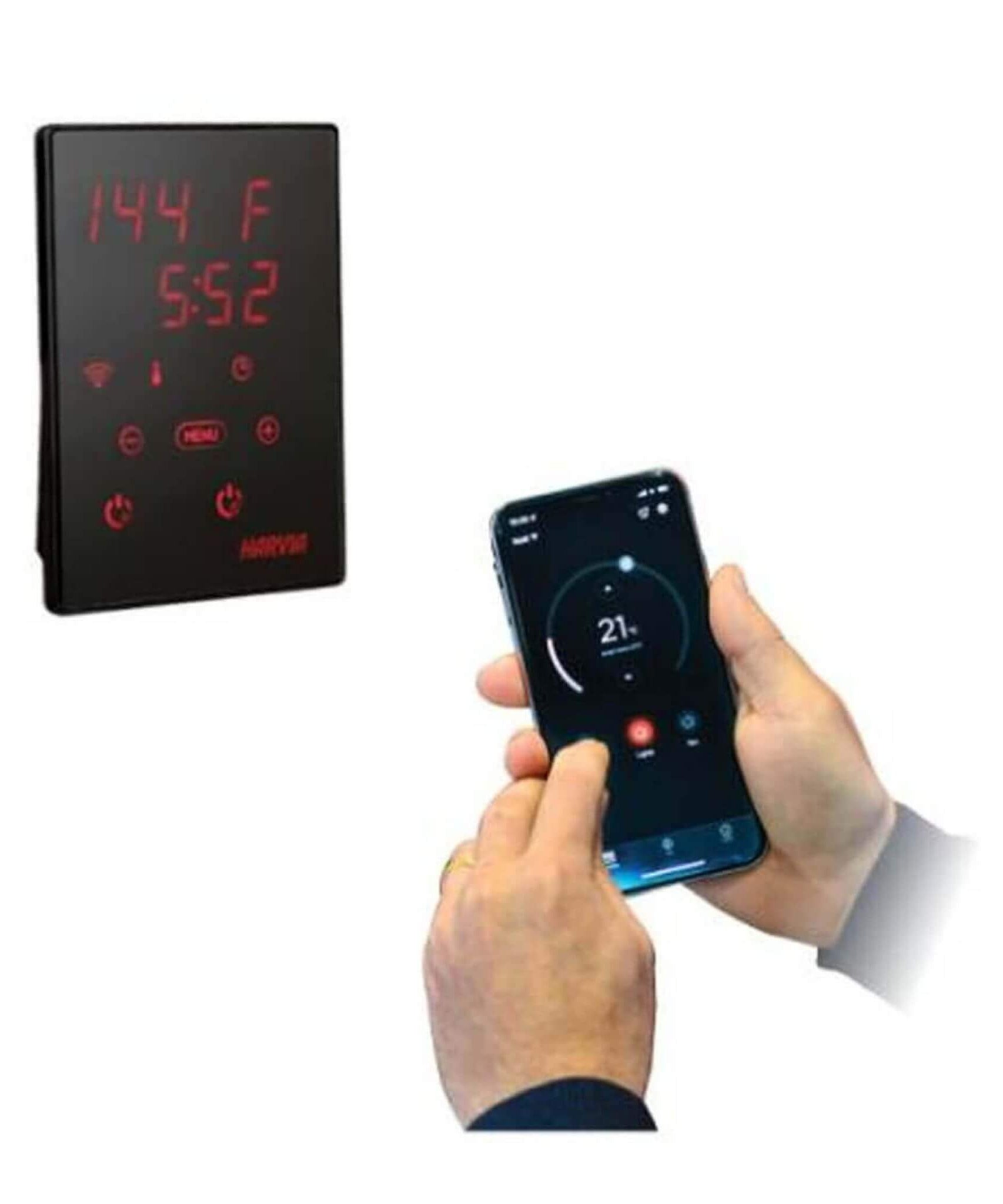 Harvia KIP UL Certified Electric Sauna Heater With Xenio CX170 Digital Control, WiFi Remote Control & Sauna Stones (SAK74563)