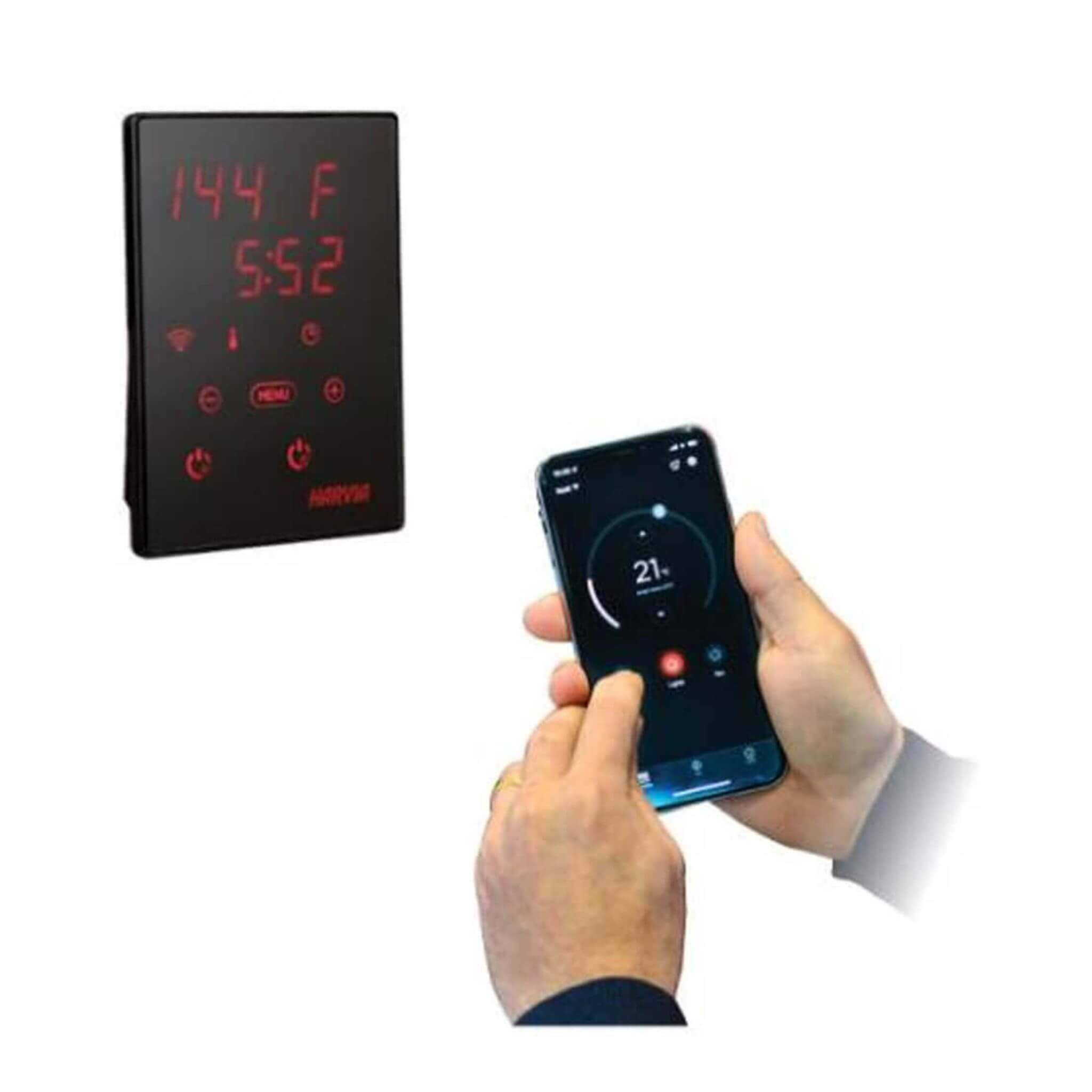 Harvia KIP UL Certified Electric Sauna Heater With Xenio CX170 Digital Control, WiFi Remote Control & Sauna Stones (SAK74563)