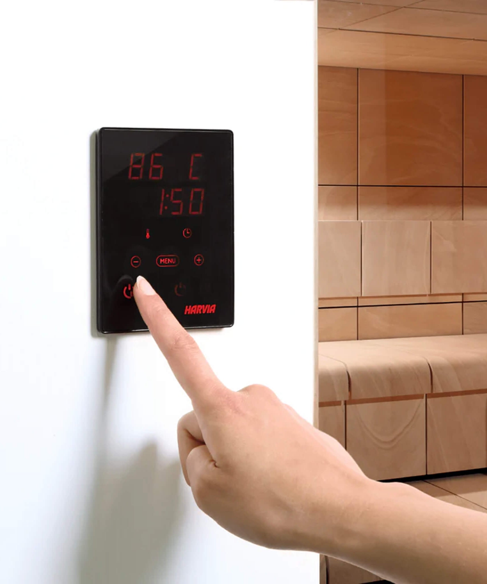 Harvia KIP60W 6KW UL Certified Electric Sauna Heater With Xenio CX170 Digital WIFI Control & Sauna Stones (SAK34791)