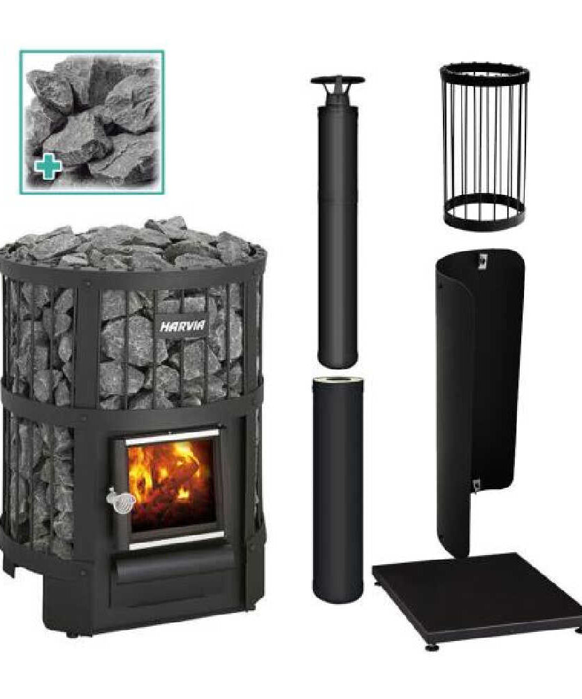 Harvia Legend 150 16KW Sauna Stove Package [LEGEND 150 PACKAGE BK] (SAK67219)