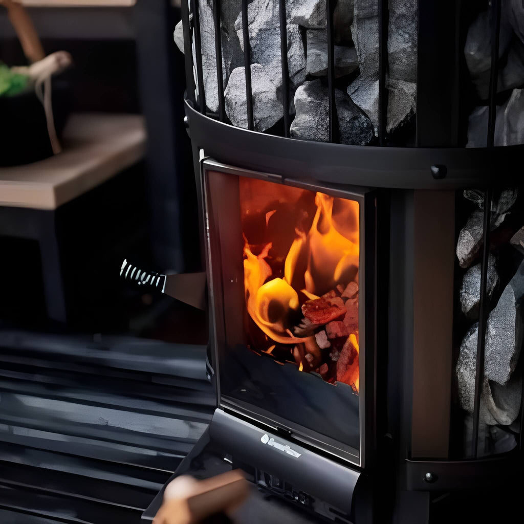 Harvia GreenFlame Legend 240 Wood Sauna Stove With Sauna Stones, 15.9KW [WK200LD] (SAK84935)