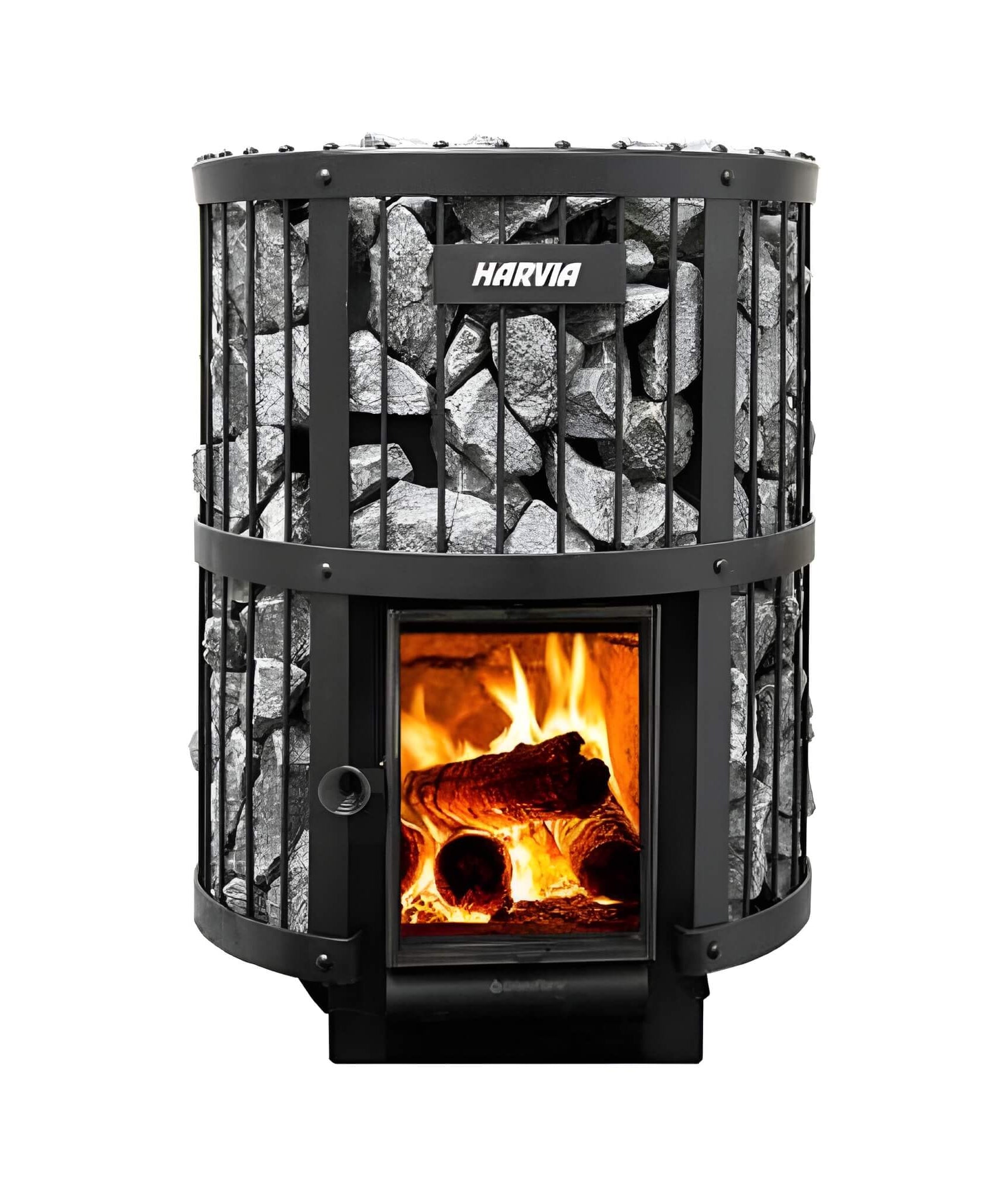 Harvia GreenFlame Legend 240 Wood Sauna Stove With Sauna Stones, 15.9KW [WK200LD] (SAK84935)
