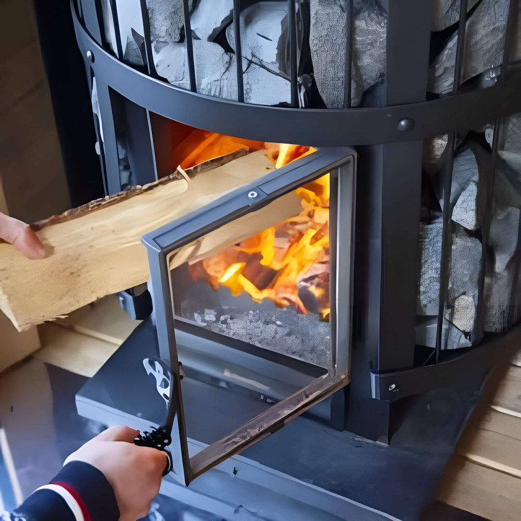 Harvia GreenFlame Legend 240 Wood Sauna Stove With Sauna Stones, 15.9KW [WK200LD] (SAK84935)