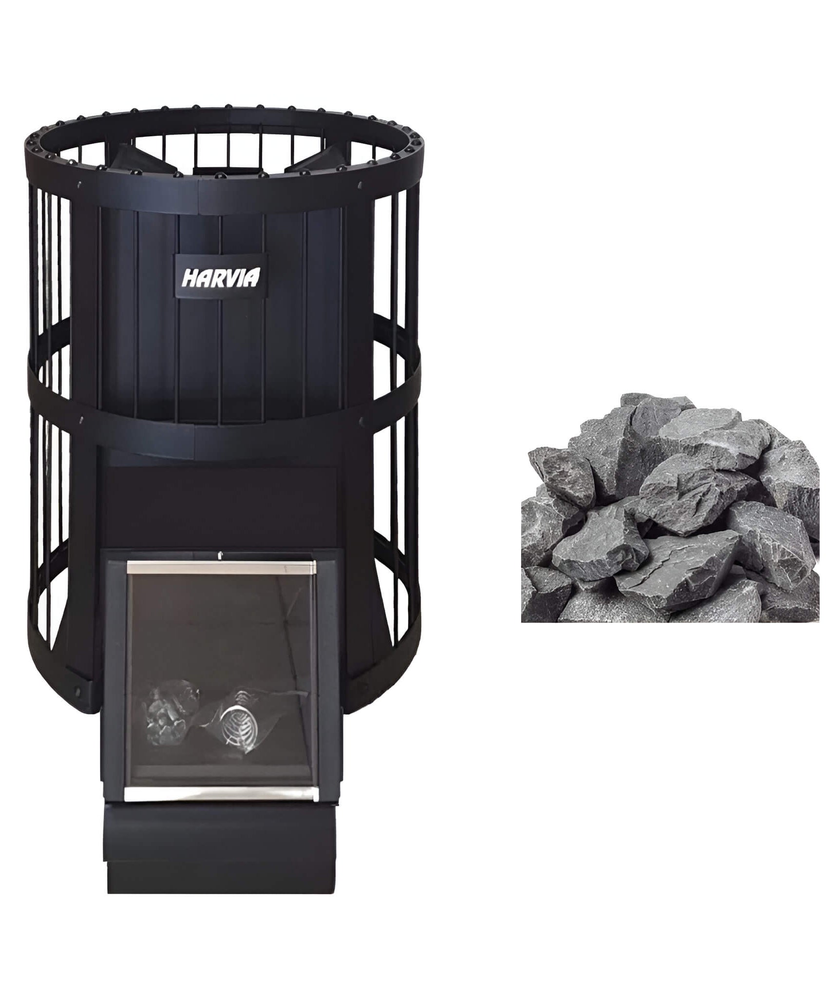 Harvia Legend SL Wood Burning Sauna Stove With Extension Feed & Sauna Stones [WK150/240LDSL] (SAK21430)