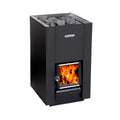 Harvia Linear Black Wood Sauna Stove With Sauna Stones [WK16/20/28OC] (SAK15368)