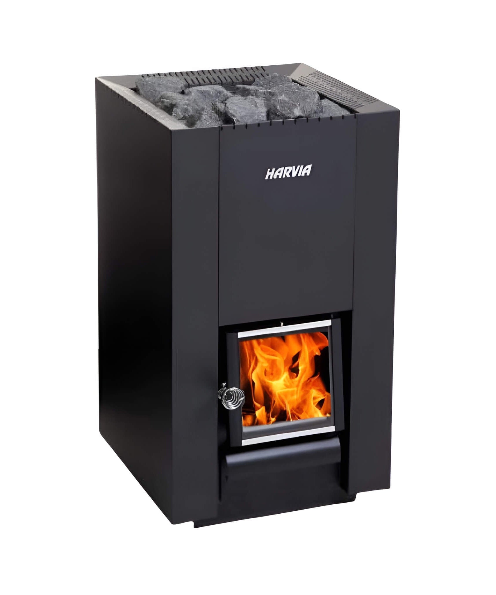 Harvia Linear Black Wood Sauna Stove With Sauna Stones [WK16/20/28OC] (SAK15368)