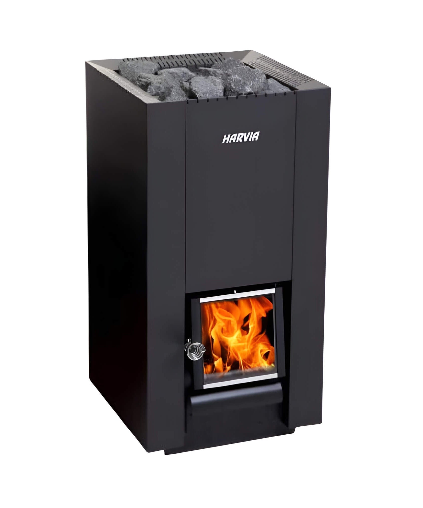 Harvia Linear Black Wood Sauna Stove With Sauna Stones [WK16/20/28OC] (SAK15368)