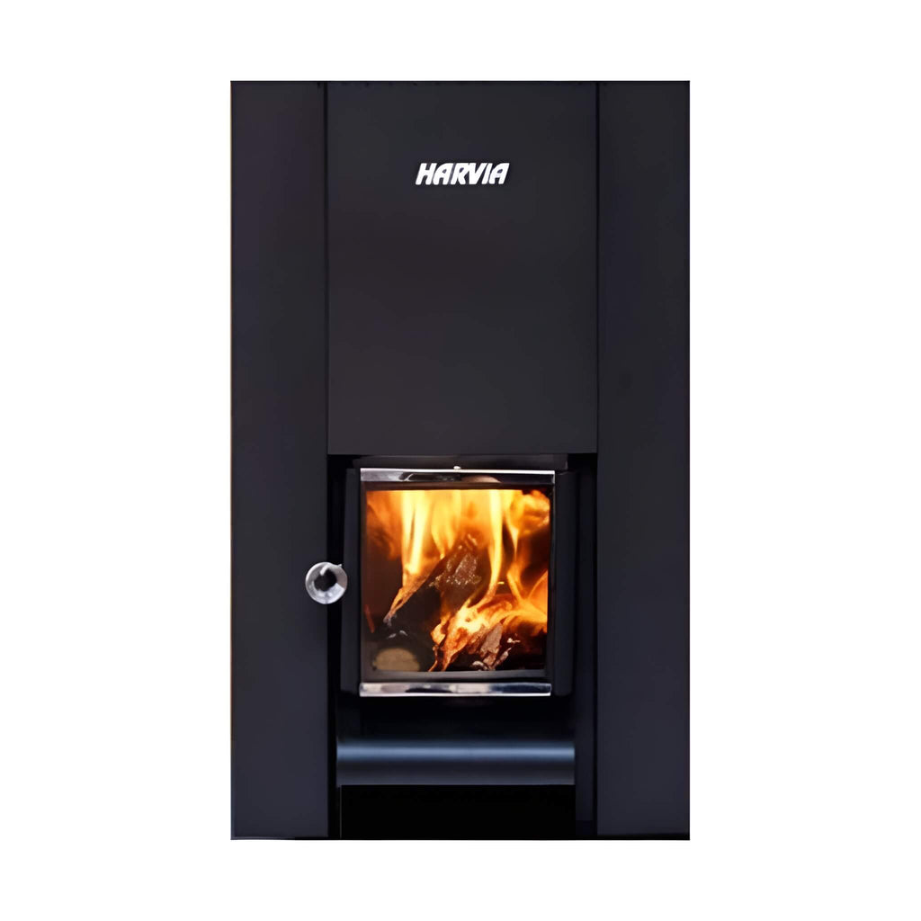 Harvia Linear Black Wood Sauna Stove With Sauna Stones [WK16/20/28OC] (SAK15368)