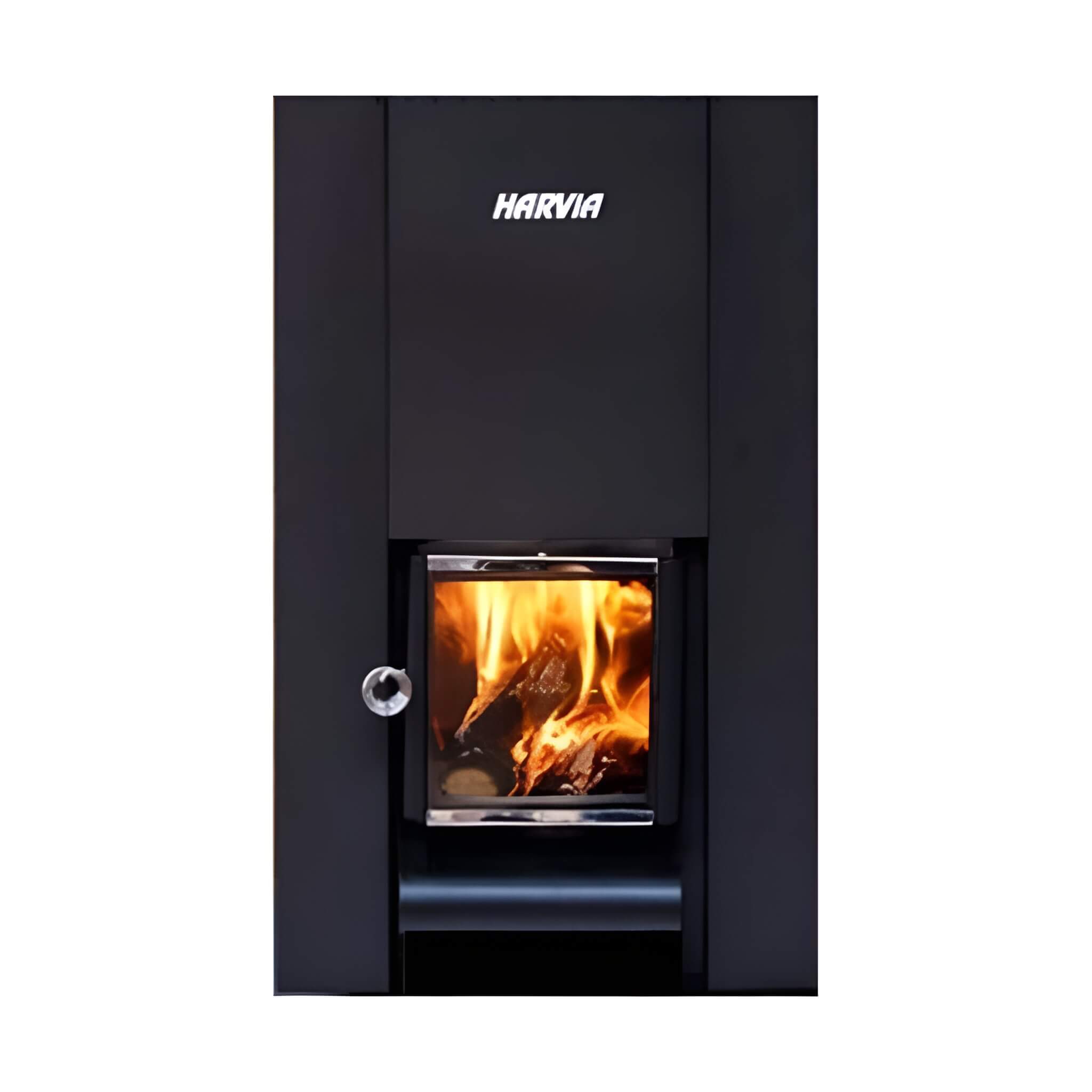 Harvia Linear Black Wood Sauna Stove With Sauna Stones [WK16/20/28OC] (SAK15368)