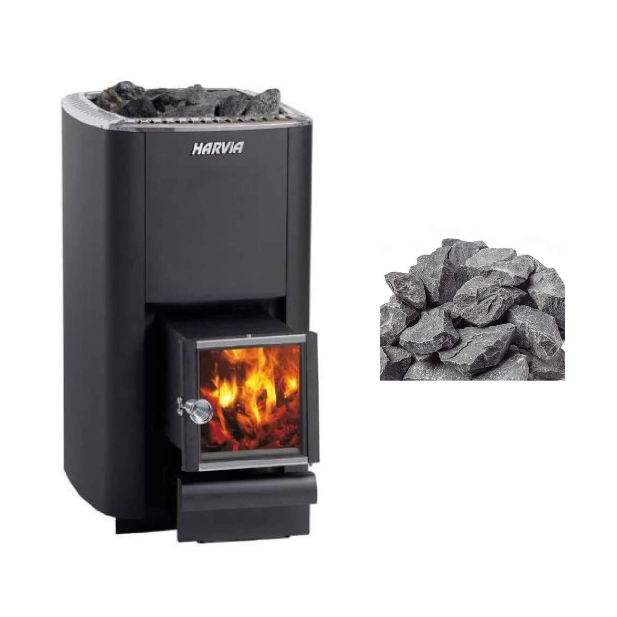 Harvia M3 SL 16.5KW Wood Sauna Stove With Sauna Stones [WKM3SL] (SAK48521)