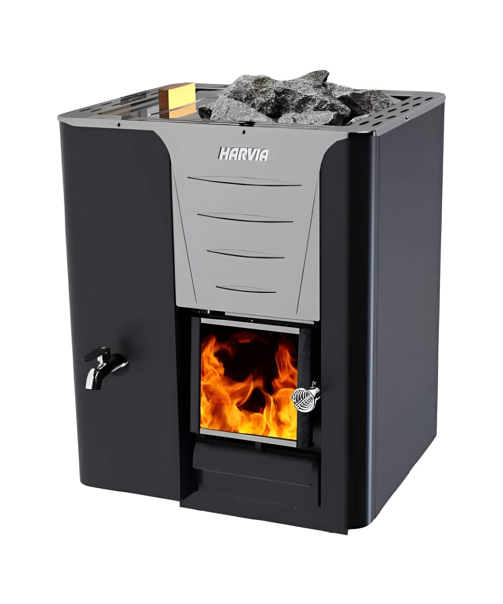 Harvia Pro 20 LS/RS 24.1KW Sauna Wood Stove With Water Tank & Sauna Stones [WK200LS/RS] (SAK27456)