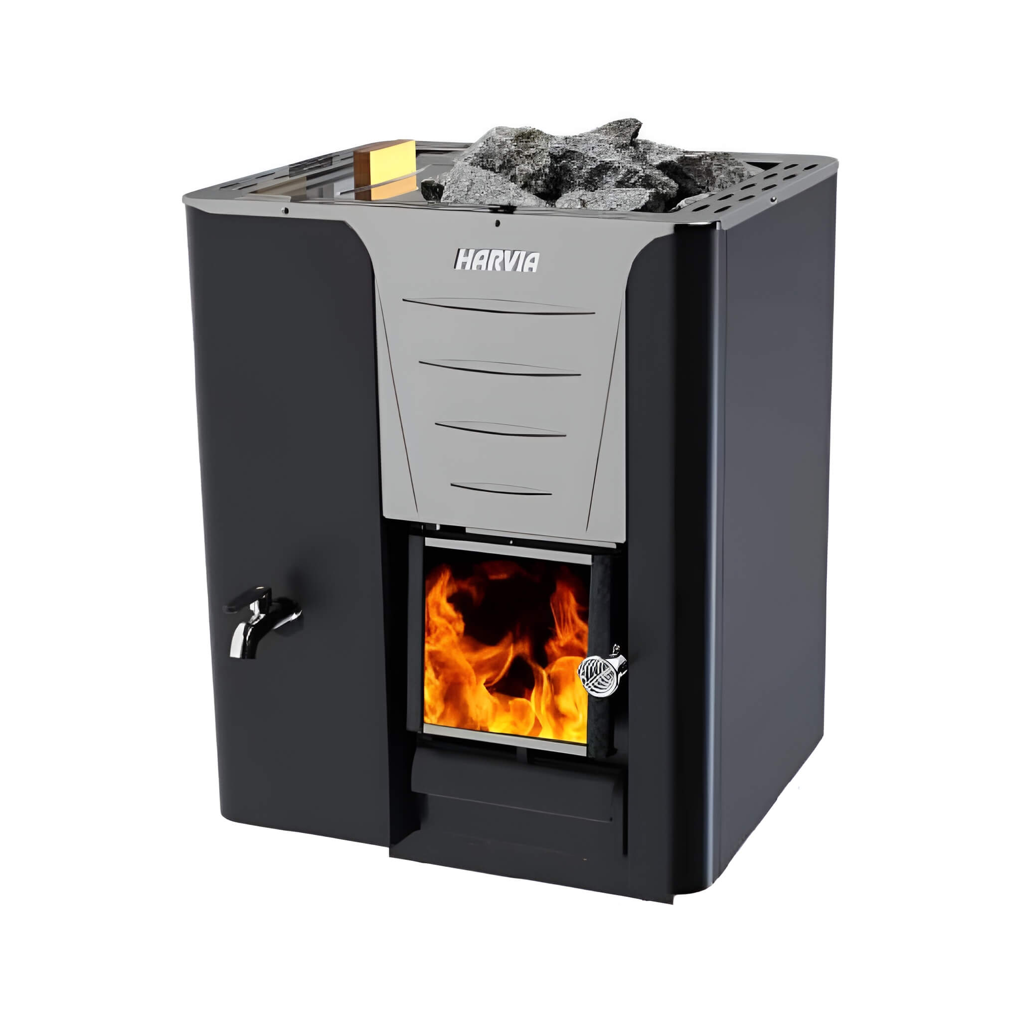 Harvia Pro 20 LS/RS 24.1KW Sauna Wood Stove With Water Tank & Sauna Stones [WK200LS/RS] (SAK27456)