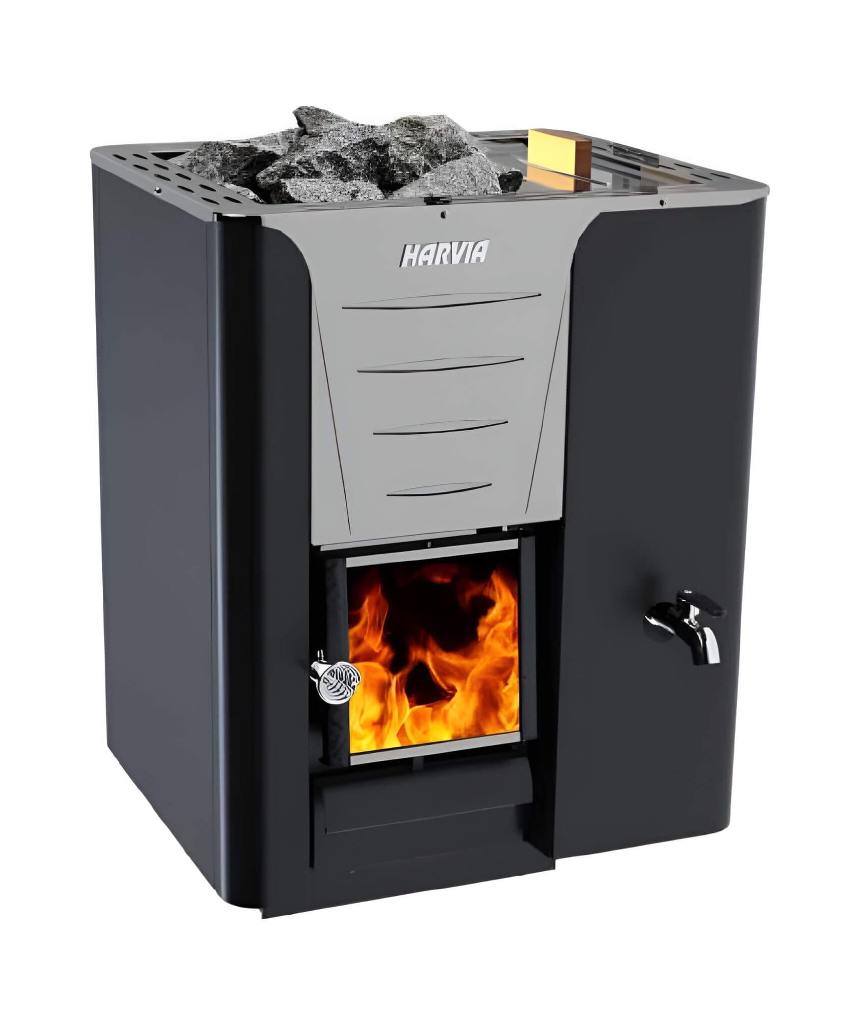 Harvia Pro 20 LS/RS 24.1KW Sauna Wood Stove With Water Tank & Sauna Stones [WK200LS/RS] (SAK27456)