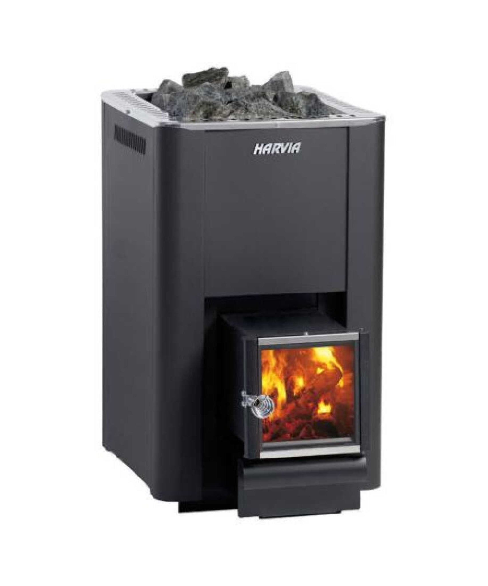 Harvia Pro 20 SL 24.1 KW Wood-Burning Sauna Stove With Exterior Feed & Sauna Stones [WKPR20SLM] (SAK73985)