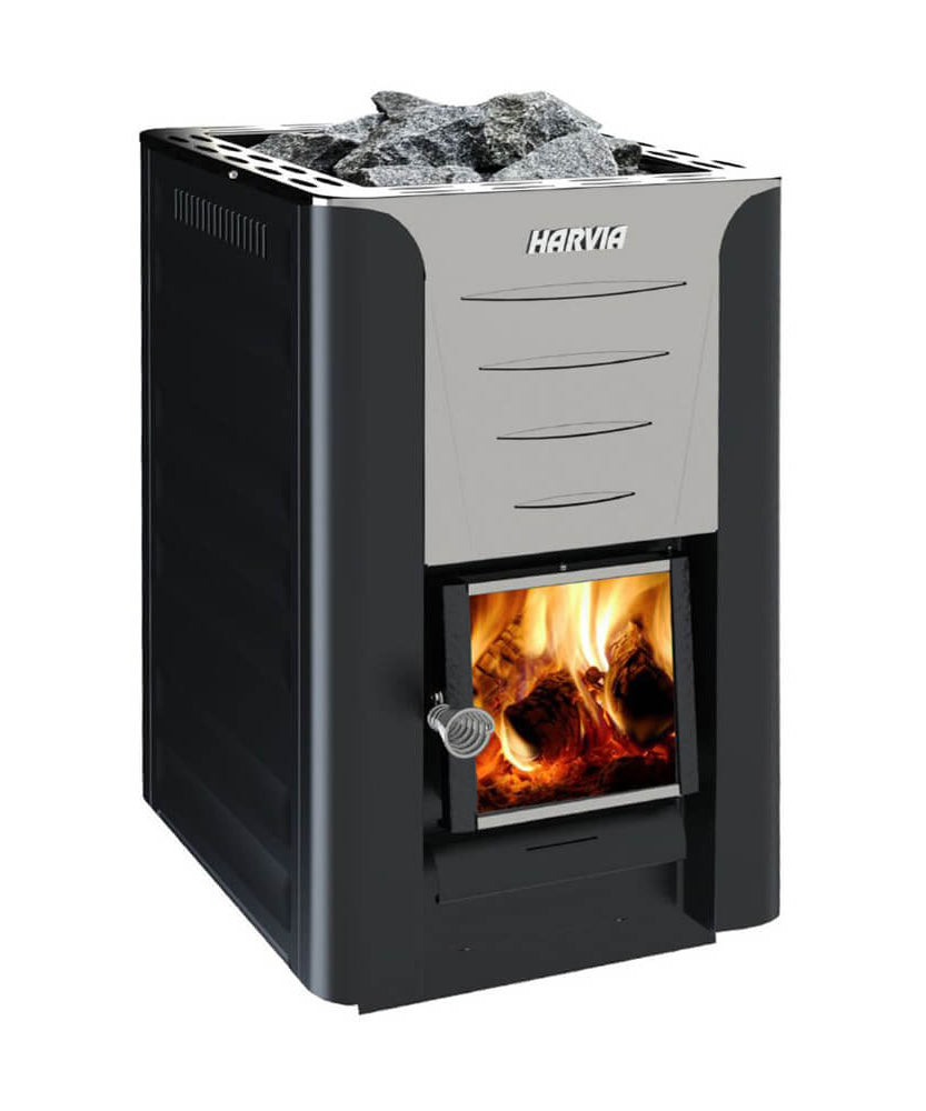 Harvia Pro 20 Premium Wood-Burning Sauna Heater Stove Package [PRO20-PKG] (SAK15748)
