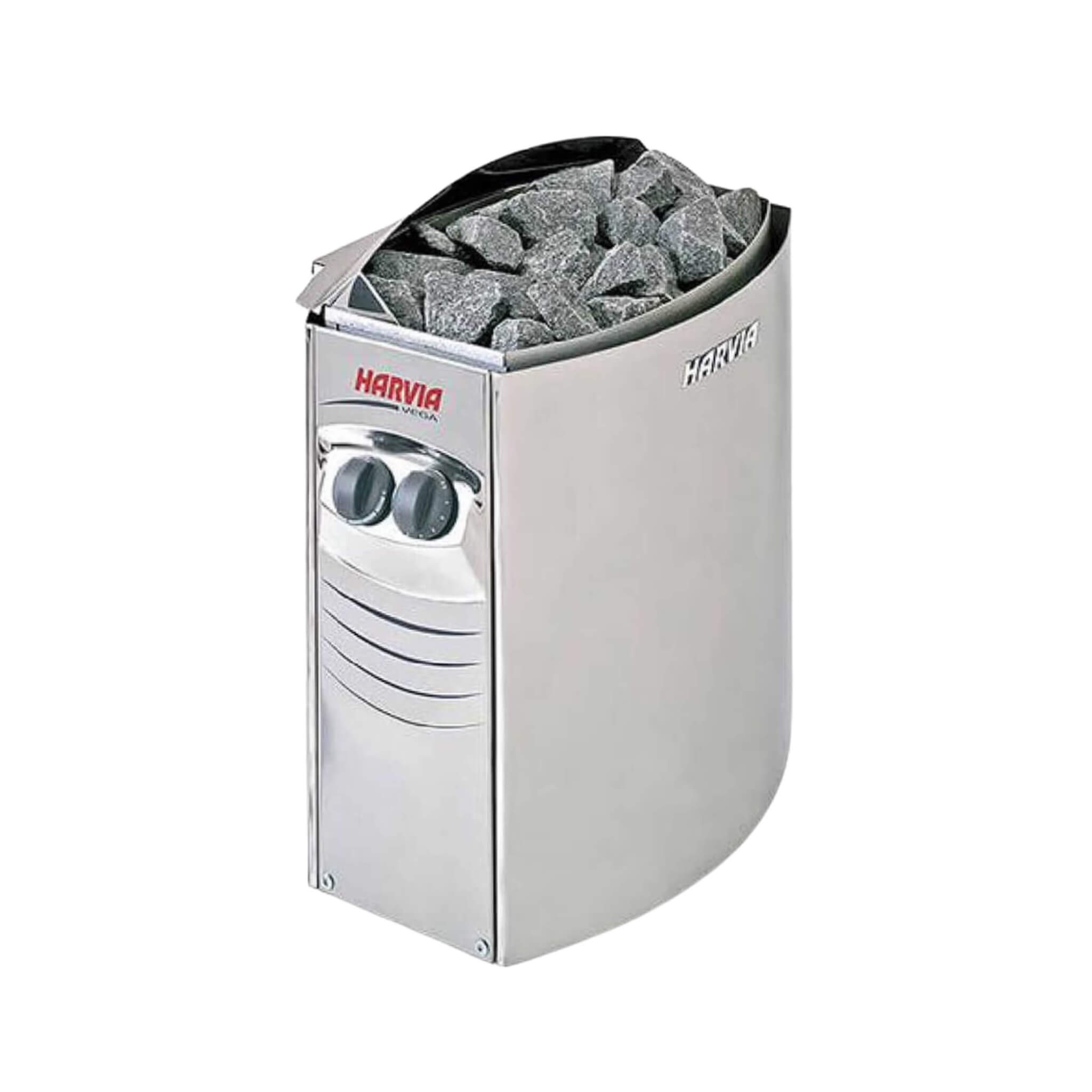 Harvia Vega Compact Electric Steel Sauna Heater With Sauna Stones [VC1700/1900/3500] (SAK48271)