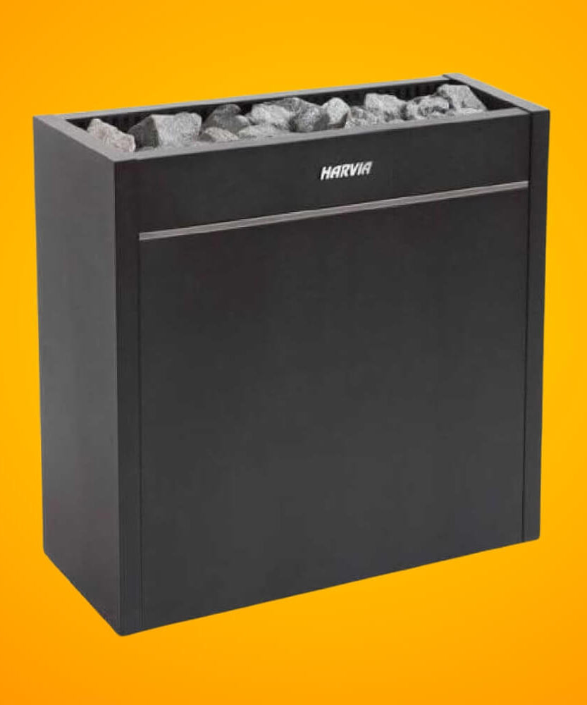 Harvia Virta Pro HL Series Heavy-Duty Electric Sauna Heater With Xenio CX45 Control Panel, Power Extension Unit & Sauna Stones [HL160/200E] (SAK49218)