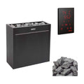Harvia Virta Pro HL Series Heavy-Duty Electric Sauna Heater With Xenio CX45 Control Panel, Power Extension Unit & Sauna Stones [HL160/200E] (SAK49218)