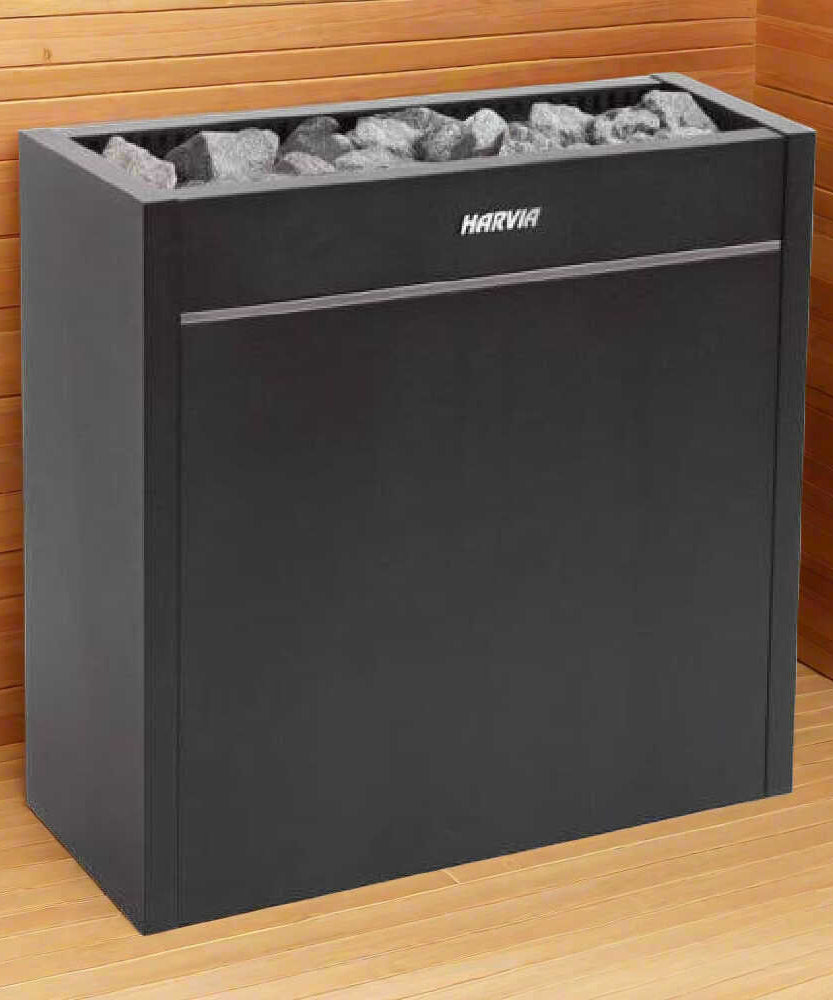 Harvia Virta Pro HL Series Heavy-Duty Electric Sauna Heater With Xenio CX45 Control Panel, Power Extension Unit & Sauna Stones [HL160/200E] (SAK49218)