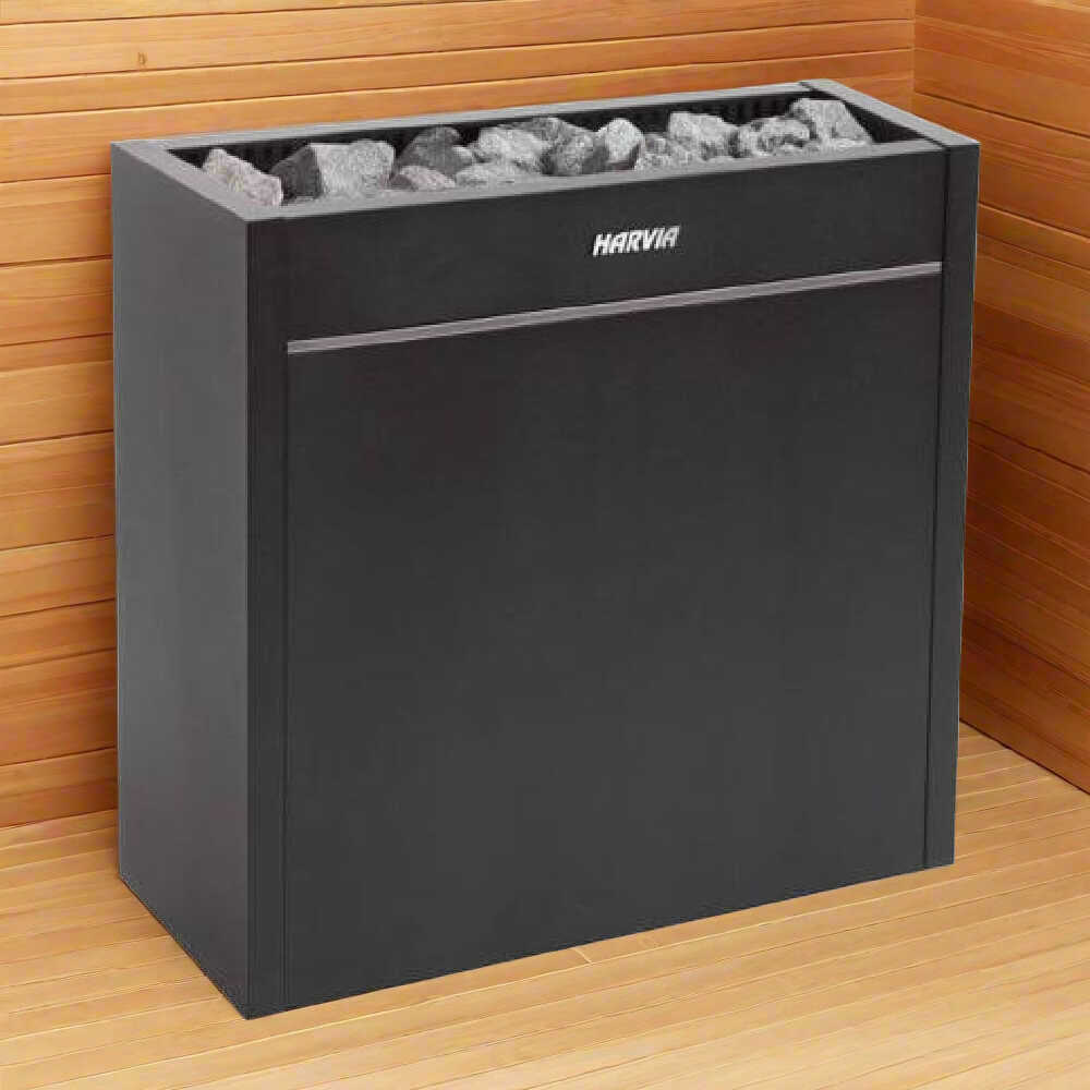Harvia Virta Pro HL Series Heavy-Duty Electric Sauna Heater With Xenio CX45 Control Panel, Power Extension Unit & Sauna Stones [HL160/200E] (SAK49218)
