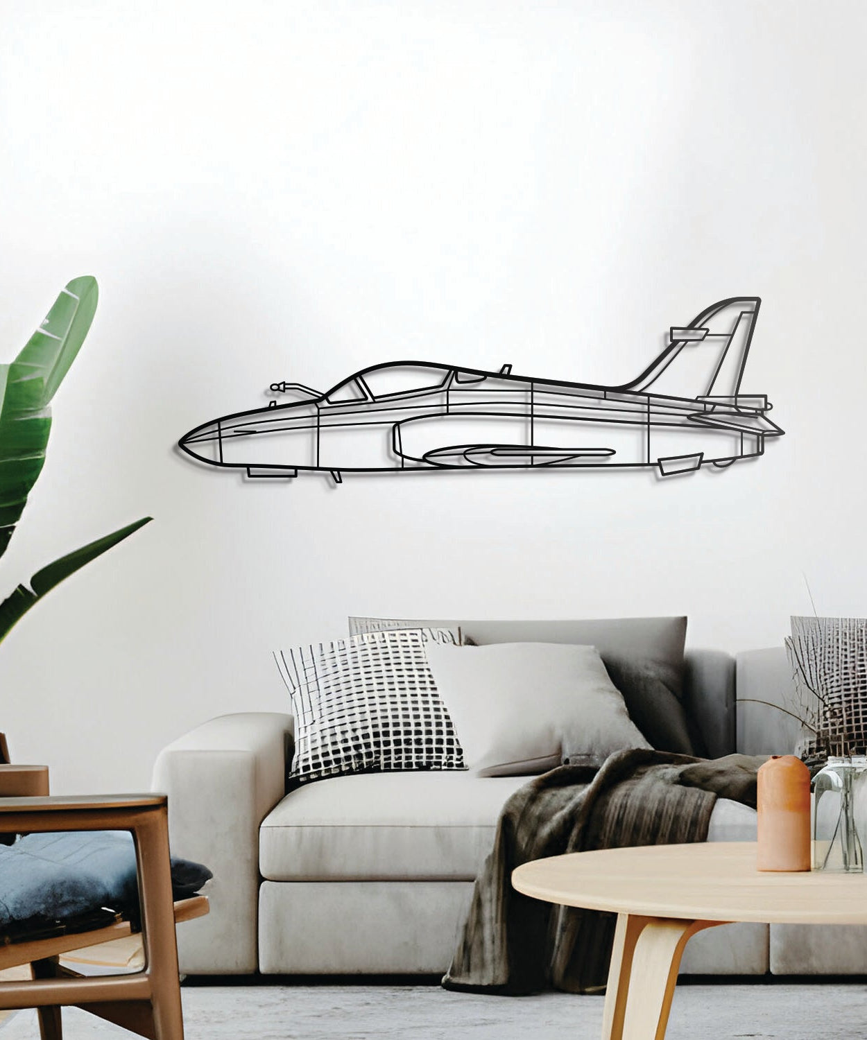 Wandbild aus Metall "Hawk 200 Flugzeug" - NCP0383
