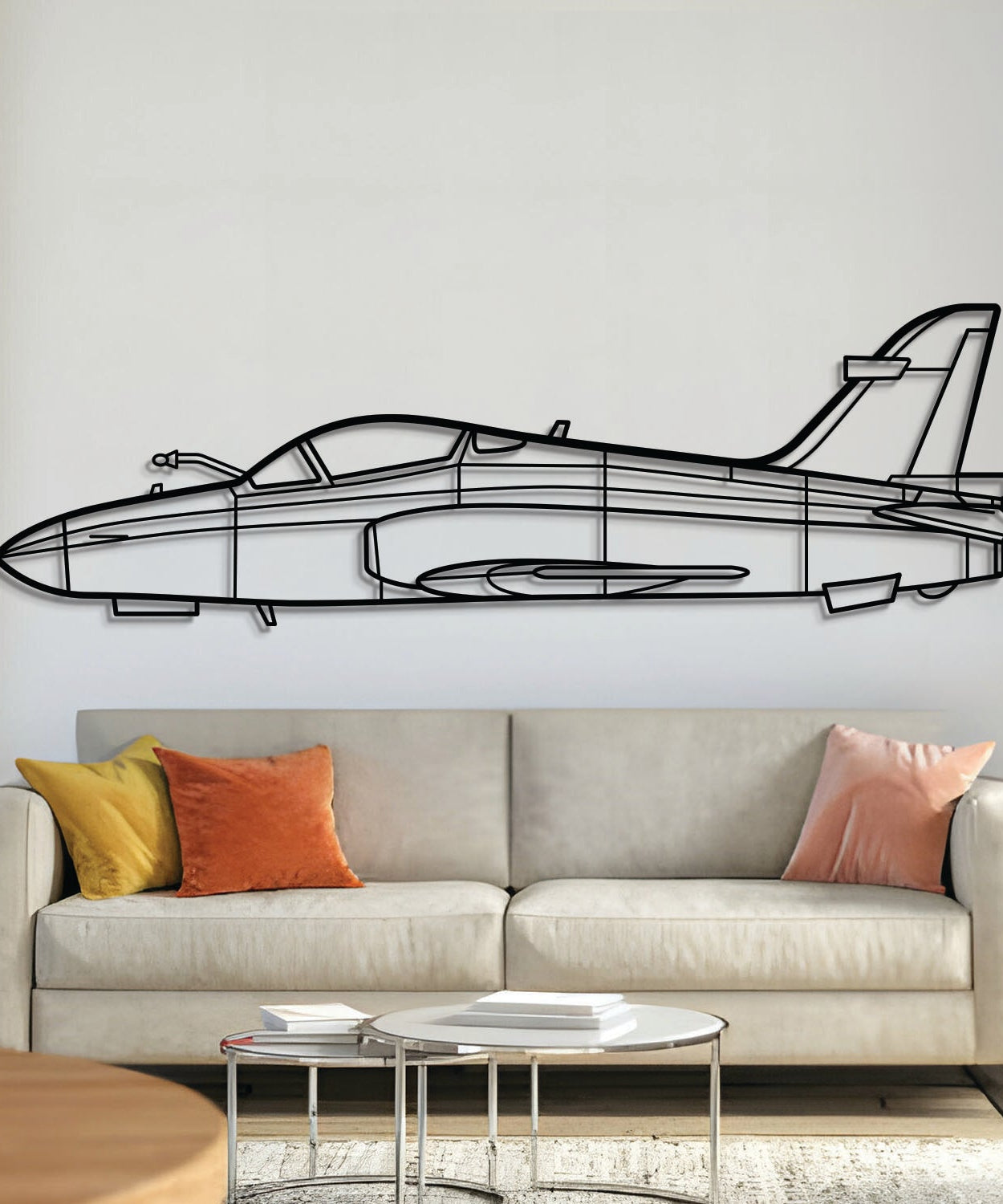Wandbild aus Metall "Hawk 200 Flugzeug" - NCP0383