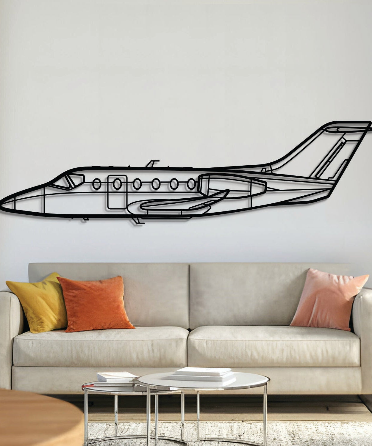 Hawker 400 Metallflugzeug Wandbild - NCP0180