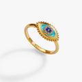 Healing Stone Evil Eye Ring